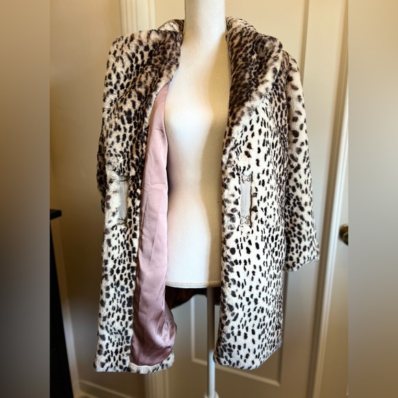 NWT Tiny Editions for ANTHROPOLOGIE faux leopard coat - Picture 4 of 8